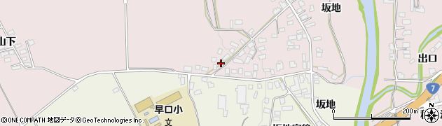 秋田県大館市早口上野岱2周辺の地図