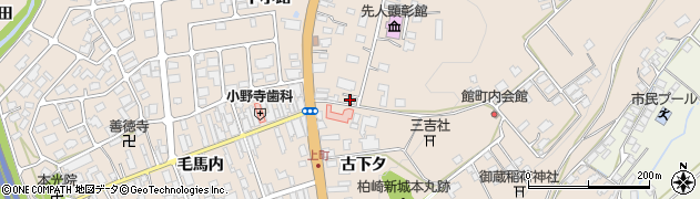 秋田県鹿角市十和田毛馬内（古下タ）周辺の地図