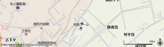 秋田県鹿角市十和田岡田（焼山下タ）周辺の地図
