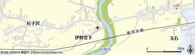 秋田県大館市岩瀬伊勢堂下1周辺の地図