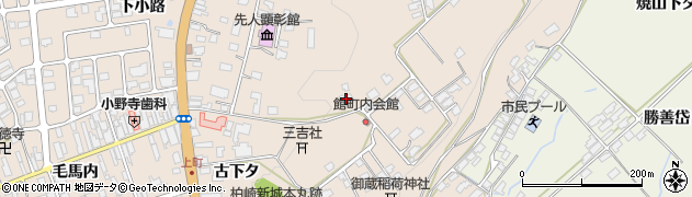 秋田県鹿角市十和田毛馬内（柏崎）周辺の地図