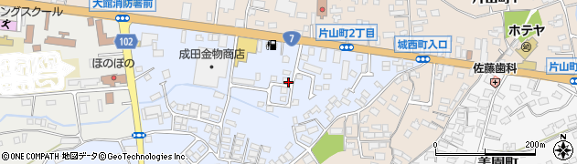 秋田県大館市住吉町周辺の地図