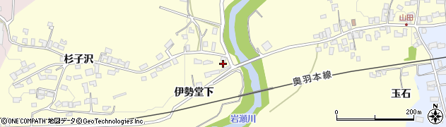 秋田県大館市岩瀬伊勢堂下55周辺の地図