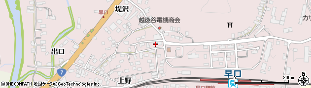 秋田県大館市早口上野周辺の地図
