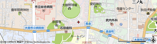秋田県大館市土飛山下45周辺の地図