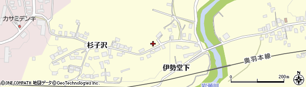 秋田県大館市岩瀬伊勢堂下22周辺の地図