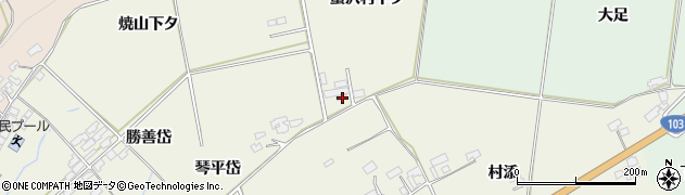 秋田県鹿角市十和田岡田蟹沢村下タ47周辺の地図
