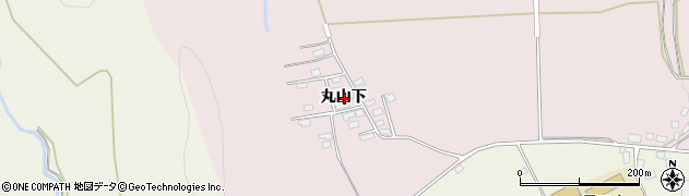 秋田県大館市早口丸山下周辺の地図