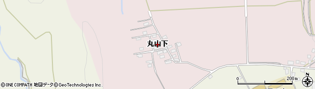 秋田県大館市早口（丸山下）周辺の地図