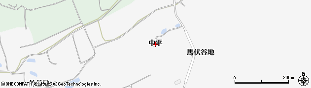 秋田県鹿角市十和田草木（中平）周辺の地図
