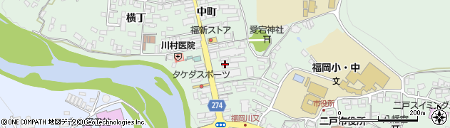 岩手銀行二戸支店周辺の地図
