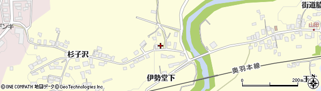 秋田県大館市岩瀬伊勢堂下15周辺の地図