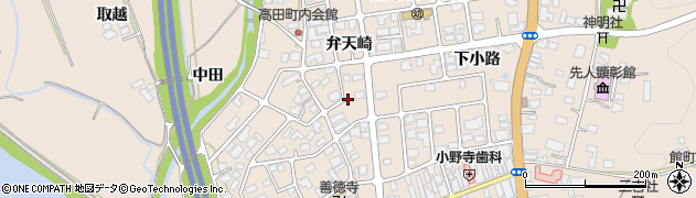 秋田県鹿角市十和田毛馬内（弁天崎）周辺の地図