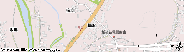 秋田県大館市早口堤沢周辺の地図