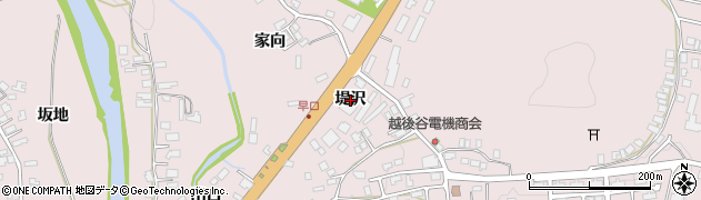 秋田県大館市早口（堤沢）周辺の地図