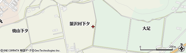 秋田県鹿角市十和田岡田周辺の地図