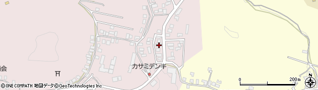 秋田県大館市早口深沢岱11周辺の地図