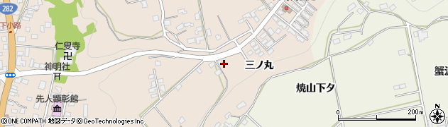 秋田県鹿角市十和田毛馬内（三ノ丸）周辺の地図