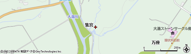 三菱マテリアル株式会社　東北電力所大湯発電所周辺の地図