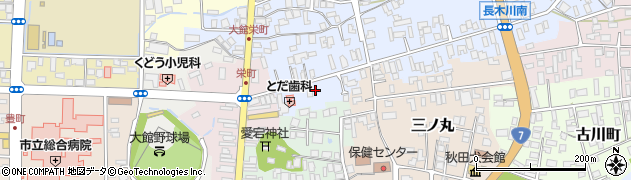 秋田県大館市長木川南20周辺の地図