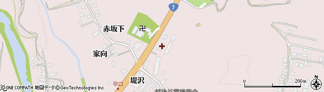 秋田県大館市早口堤沢27周辺の地図