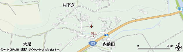 秋田県鹿角市十和田大湯（下タノ平）周辺の地図