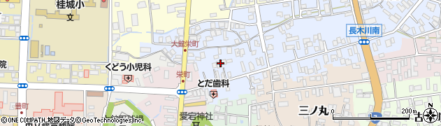 秋田県大館市長木川南35周辺の地図