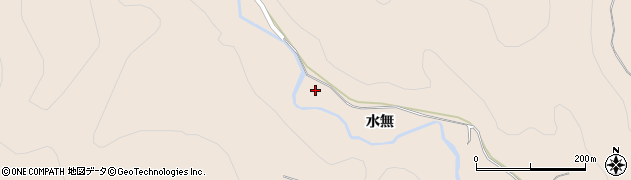 秋田県鹿角市十和田毛馬内水無周辺の地図