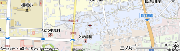 秋田県大館市長木川南37周辺の地図