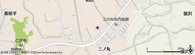 秋田県鹿角市十和田毛馬内（柏野）周辺の地図
