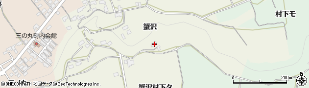 秋田県鹿角市十和田岡田蟹沢村下タ10周辺の地図