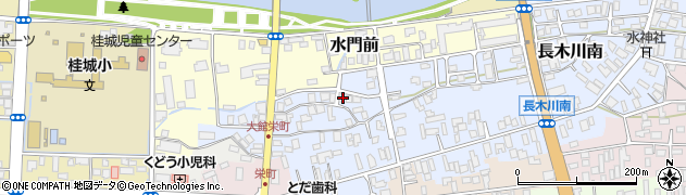 秋田県大館市長木川南370周辺の地図