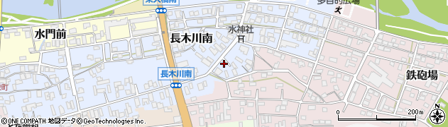 秋田県大館市長木川南177周辺の地図