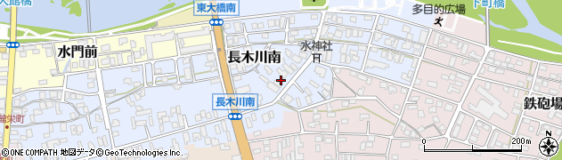 秋田県大館市長木川南109周辺の地図