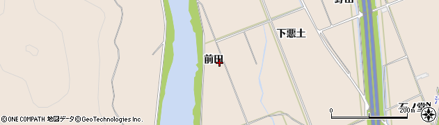 秋田県鹿角市十和田毛馬内（前田）周辺の地図
