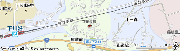 秋田県大館市立花塚ノ下周辺の地図