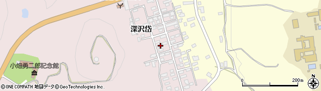 秋田県大館市早口深沢岱28周辺の地図