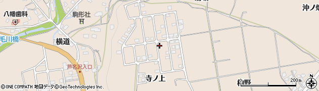 秋田県鹿角市十和田毛馬内寺ノ上33周辺の地図