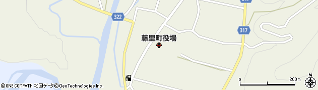 秋田県藤里町（山本郡）周辺の地図