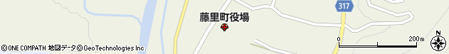 秋田県山本郡藤里町周辺の地図