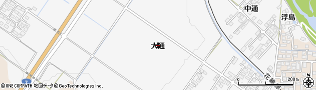 秋田県大館市片山大通周辺の地図