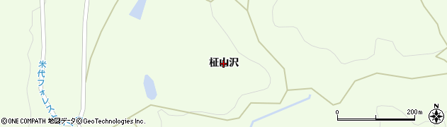秋田県能代市二ツ井町梅内（柾山沢）周辺の地図