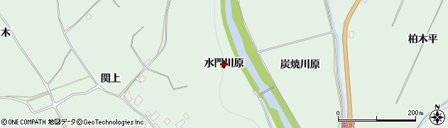 秋田県鹿角市十和田大湯（水門川原）周辺の地図