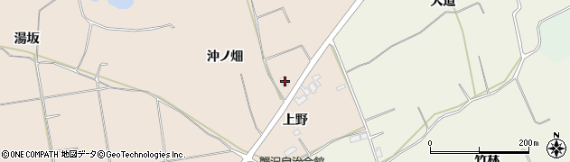 秋田県鹿角市十和田毛馬内（沖ノ畑）周辺の地図