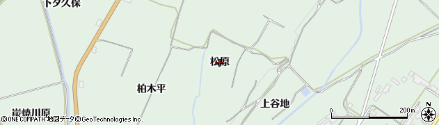 秋田県鹿角市十和田大湯（松原）周辺の地図