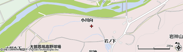 秋田県大館市東（小川向）周辺の地図