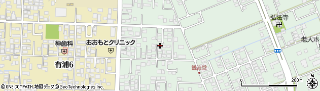 秋田県大館市観音堂周辺の地図