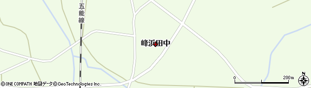 秋田県八峰町（山本郡）峰浜田中周辺の地図