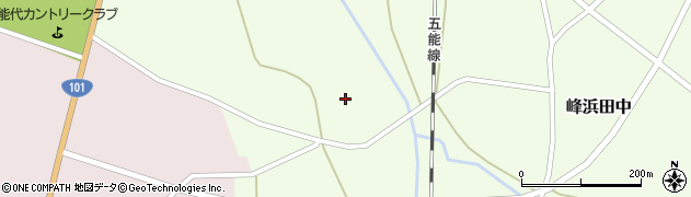 秋田県山本郡八峰町峰浜田中川向周辺の地図