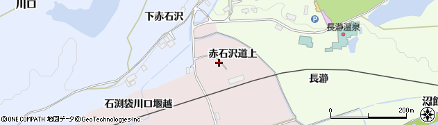 秋田県大館市餅田（赤石沢道上）周辺の地図